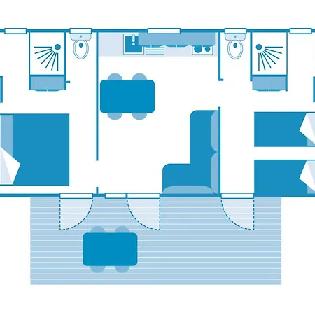 Camping 4p 2bdrms Aircon *